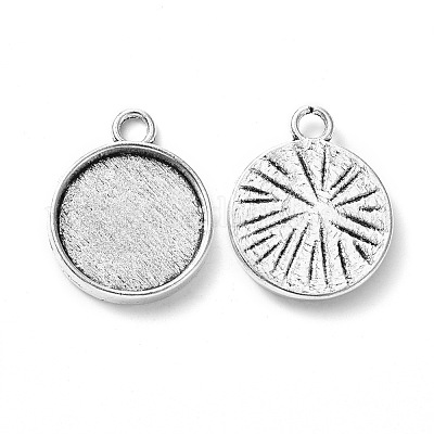 Сеттинги для кулона ( кабошона ) тибетского стиля TIBE-A23176-AS-LF-1