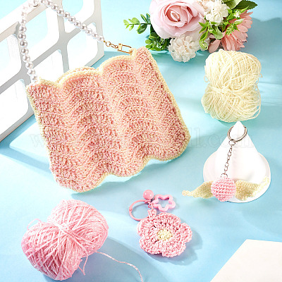 2 моток полиэфирной пряжи DIY-MB0003-07A-1