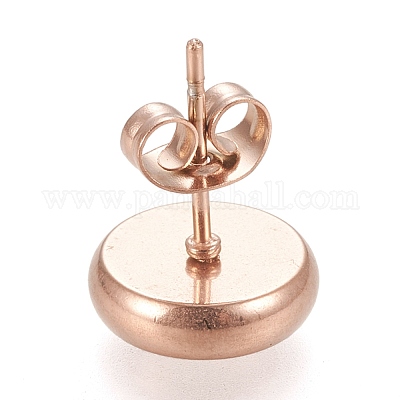 Ионное покрытие (ip) серьги-гвоздики из нержавеющей стали 304 STAS-K202-05C-RG-1