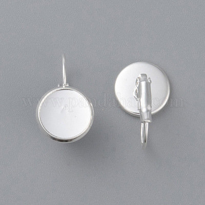 Серьги с застежкой-рычагом из нержавеющей стали 304 STAS-F191-03S-12mm-1