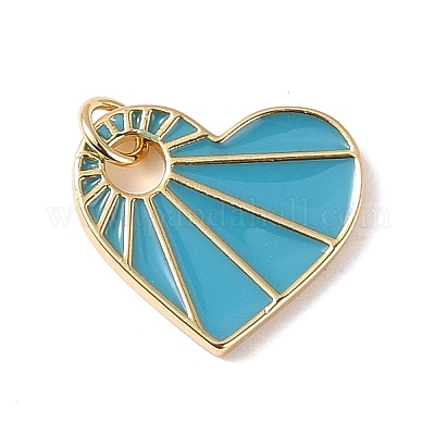 Подвески из латуни с эмалью в стойку KK-B054-07G-05-1