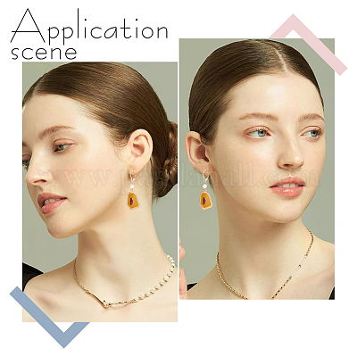 80 шт. фурнитура для сережек из нержавеющей стали 304 STAS-BBC0004-10G-1