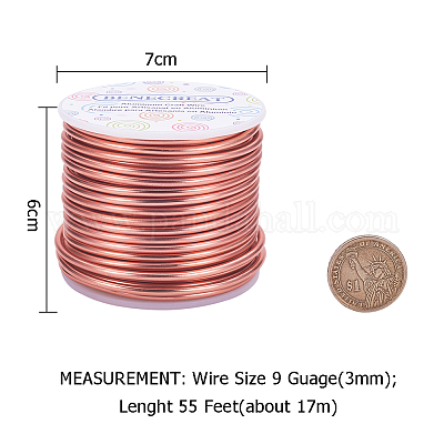 Shop BENECREAT 9 Gauge 55FT Tarnish Resistant Jewelry Craft Wire Bendable  Aluminum Sculpting Metal Wire for Jewelry Craft Beading Work - Purple for  Jewelry Making - PandaHall Selected