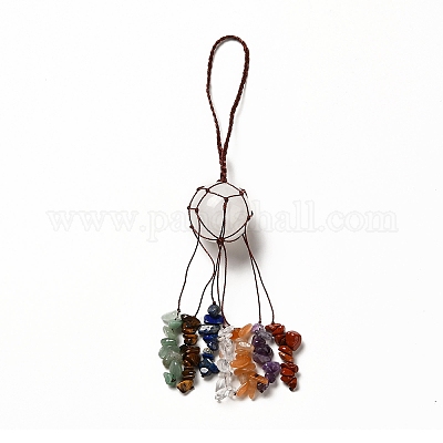 Круглые подвесные украшения из натурального кварца G-G997-A09-1