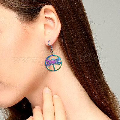 Наборы для изготовления сережек из нержавеющей стали своими руками 9 формы DIY-BT0001-16MC-1