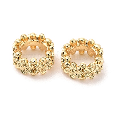 Экологически чистые латунные бусины с покрытием стойки KK-A186-08A-LG-1