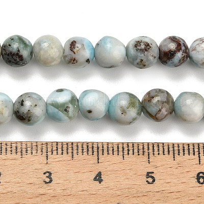 Природные ларимар бисер нитей G-L642-B19-6mm-1