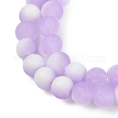 Матовое стекло треск бисер нитей GLAA-U001-8mm-M04-1