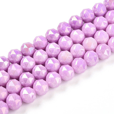 Антикоррозийные гальванические стеклянные бусины GLAA-N010-8mm-10-1