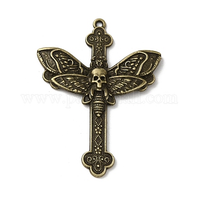 Тибетский сплав стиля большие кулоны TIBE-P002-04AB-1