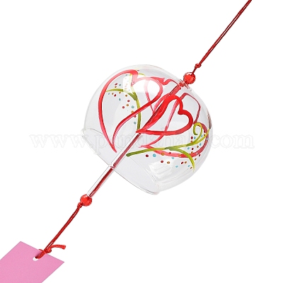 Windspiel aus Glas&nbsp;HJEW-XCP0001-19-1