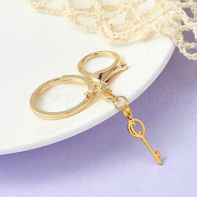 Брелки для ключей с заглавными буквами из нержавеющей стали 304 KEYC-YW00004-03-1