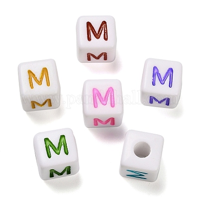 Непрозрачные акриловые бусины OACR-I022-01M-1