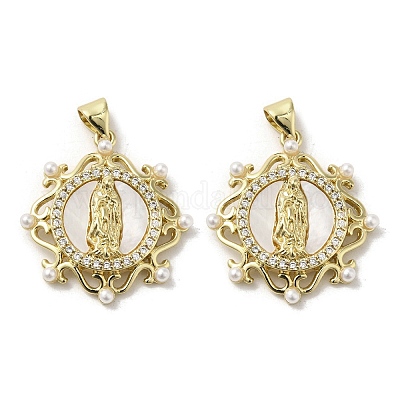 Латунные подвески из ракушек KK-I708-16A-G-1