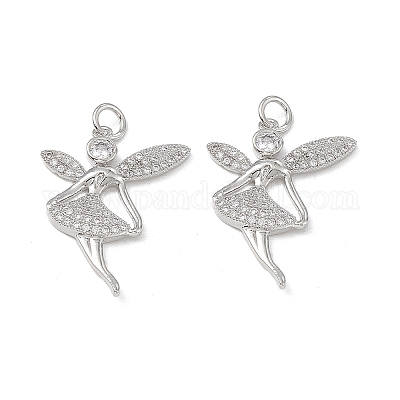 Латунные микро проложить кубического циркония подвески KK-E068-VB146-1