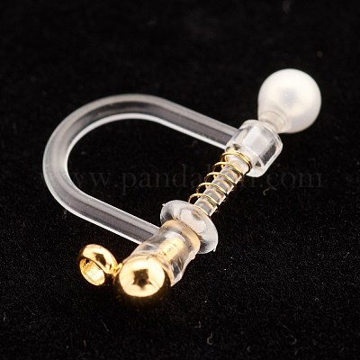 Фурнитура для сережек-клипс из нержавеющей стали 304 STAS-G247-02G-1