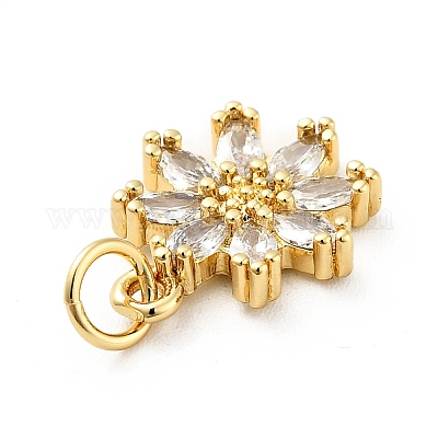 Стойки обшивки латунь микро проложить кубическую прелесть диоксида циркония ZIRC-F129-34E-G-1