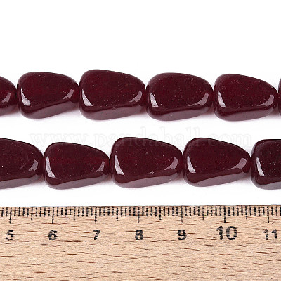 Chapelets de perles de jade blanche naturelle&nbsp;G-N354-02A-02-1