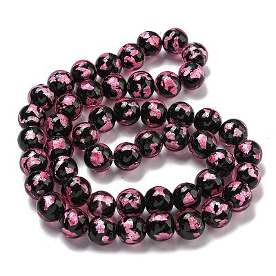 Бусины ручной работы из серебряной / золотой фольги в технике лэмпворк LAMP-L079-07A-1