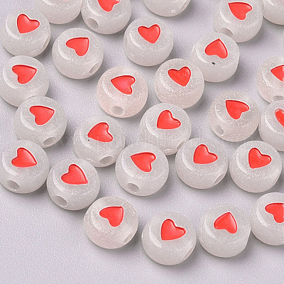 Светящиеся акриловые бусины MACR-S273-39-1