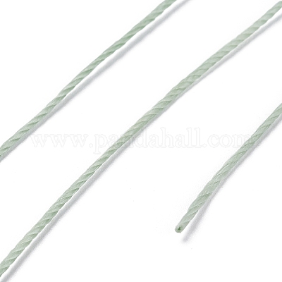 ラウンドワックスポリエステル糸ストリング  マイクロマクラメコード  ツイストコード  革縫い用  ダークシーグリーン  0.8mm  約54.68ヤード（50m）/ロール&nbsp;X-YC-D004-02E-031-1