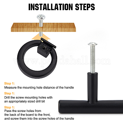 8 комплект ручек для ящиков из цинкового сплава и нержавеющей стали FIND-AR0001-45EB-1