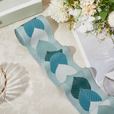 3 м полиэстеровая жаккардовая лента в виде листьев для аксессуаров одежды OCOR-CY0002-12A-1