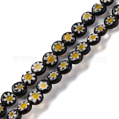 Ручной работы millefiori стеклянные бусины нитки LAMP-G164-11I-1