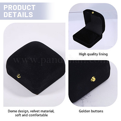 Флокированные коробки для хранения сережек CON-WH0086-189-1