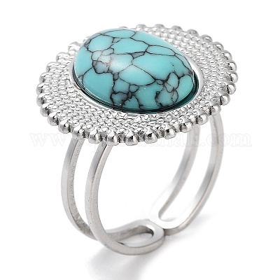 Ионное покрытие (IP) кольцо из нержавеющей стали 304 RJEW-B059-03P-05-1