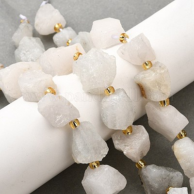 Нити бусин из необработанного натурального белого нефрита G-Z087-A05-1