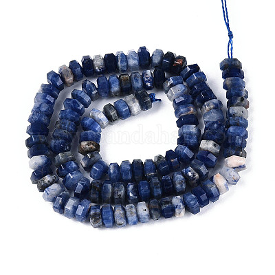 Природный содалит бисер нитей&nbsp;G-N357-14A-03-1