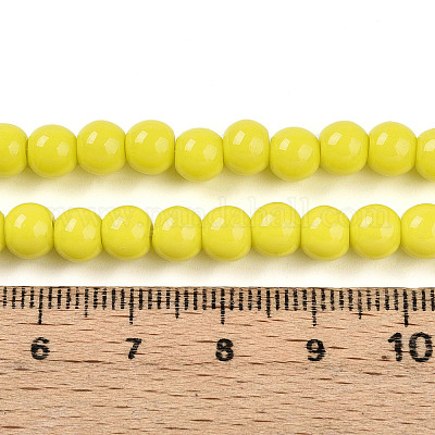 Запекание окрашенных непрозрачных стеклянных бусин GLAA-T032-P6mm-16-1