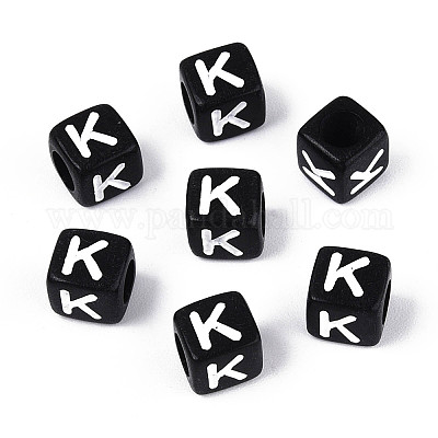 Начальные акриловые бусины с горизонтальной дырочкой OACR-ZX006-35K-1