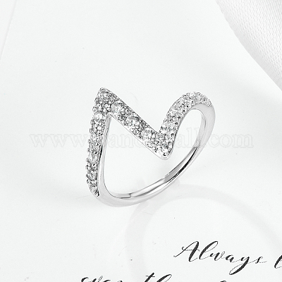 925 перстень из стерлингового серебра с паве из кубических цирконий HQ6216-4-1