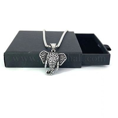 Винтажные ожерелья из нержавеющей стали со слоном для мужчин XX8046-1