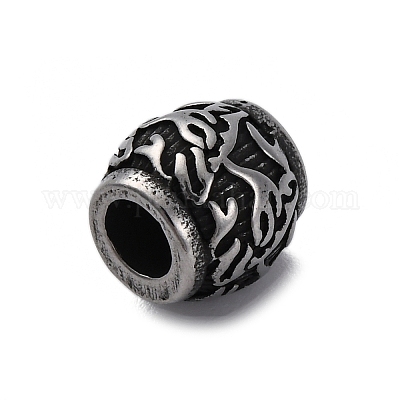 Европейские бусины из нержавеющей стали 304 STAS-S171-09AS-1