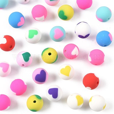72шт 12 цвета бусины из полимерной глины ручной работы CLAY-FS0001-43-1