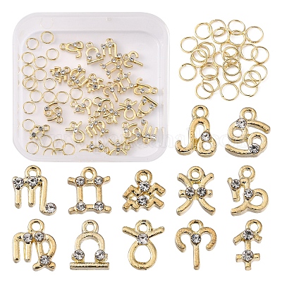 Кабошоны со стразами из сплава MRMJ-YW0002-006-1