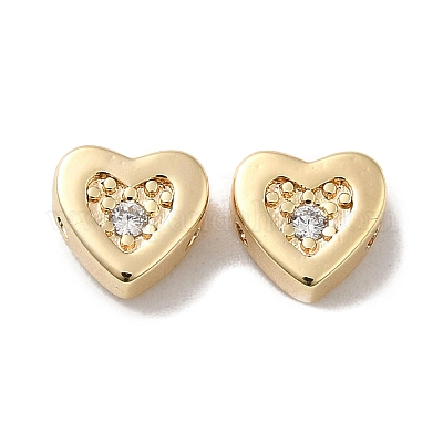 Настоящие бусины из позолоченной меди KK-H455-09G-01-1