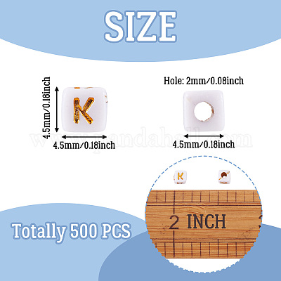 Непрозрачные акриловые бусины MACR-TAG0001-07K-1