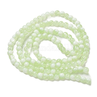 Стеклянные бусины кракле GLAA-U001-6mm-09-1