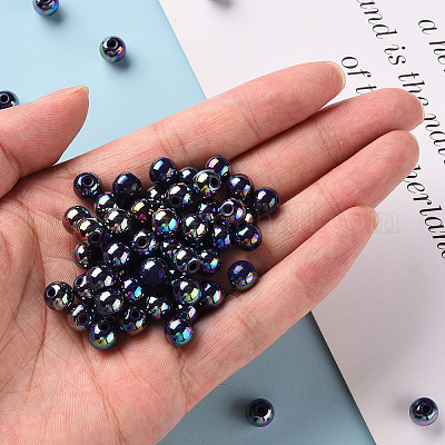 Непрозрачные акриловые бусины MACR-S370-D8mm-A19-1