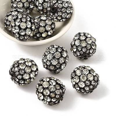 Латунные бусины со стразами  RB-J023-1