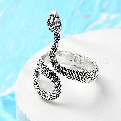 Сплав манжеты кольца пальцев RJEW-T006-33AS-1