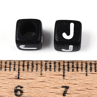 Начальные акриловые бусины с горизонтальной дырочкой OACR-ZX006-35J-1