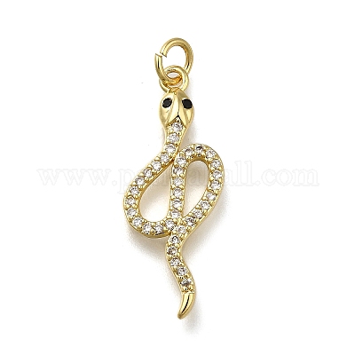 Латунные микропаве прозрачные подвески с фианитом ZIRC-I070-053G-1