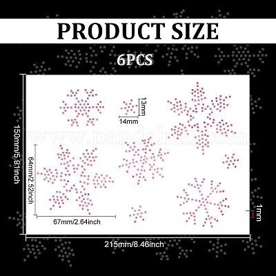 Исправление узора снежинки стразами DIY-WH0430-205E-1