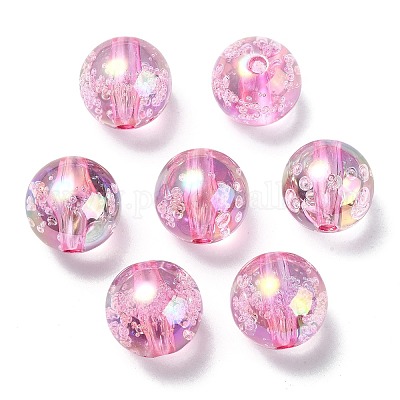 УФ-покрытие прозрачные радужные переливающиеся акриловые бусины TACR-D010-07C-1