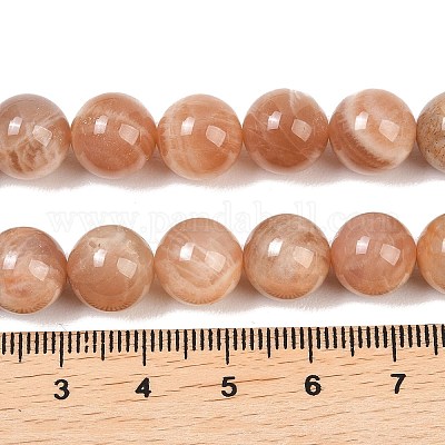 Натуральный Sunstone бисер пряди&nbsp;G-G342-A02-10.5mm-1